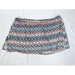 Cacique Women Size 22 Multicolored Swim Skirt Bottoms Swimsuit